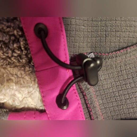 LL Bean Womens Fleece Lined Jacket Hot Pink Zipper Polyester & Spandex Sz S Reg - Picture 12 of 16